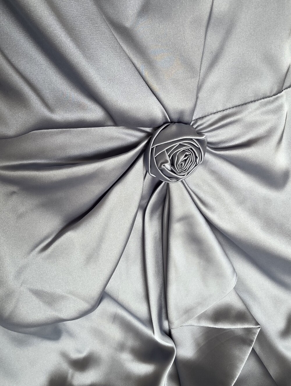 Jones New York Silver Satin Dress